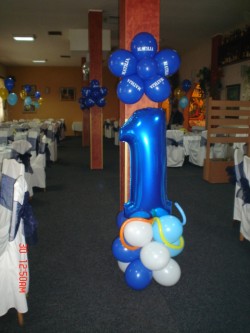 Dekoracija rođendana balonima 9